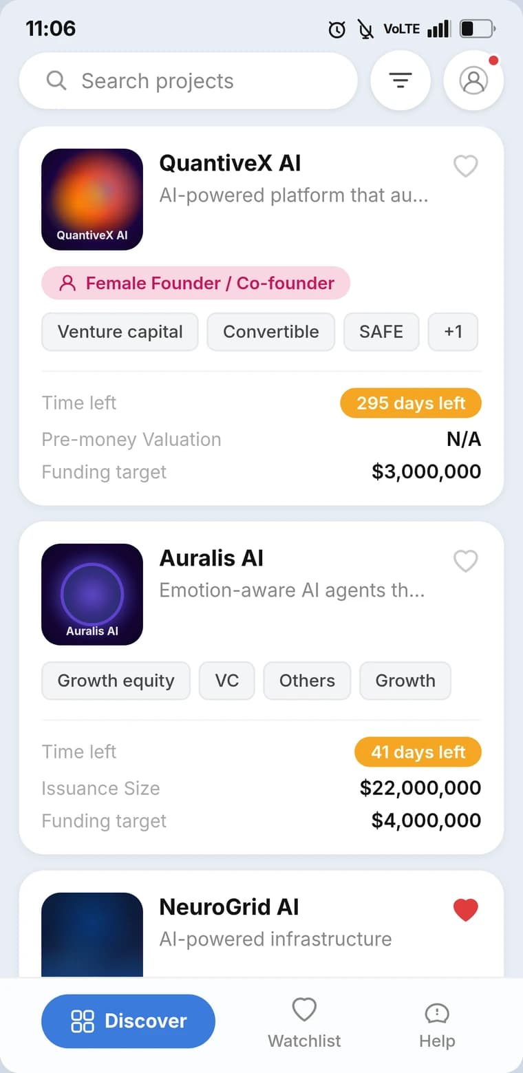 Deal Feed in the FinBursa Access app
