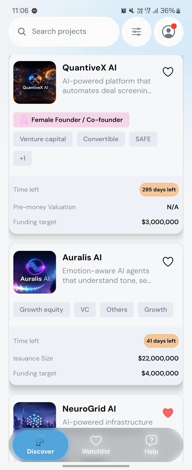 Deal Feed in the FinBursa Access app