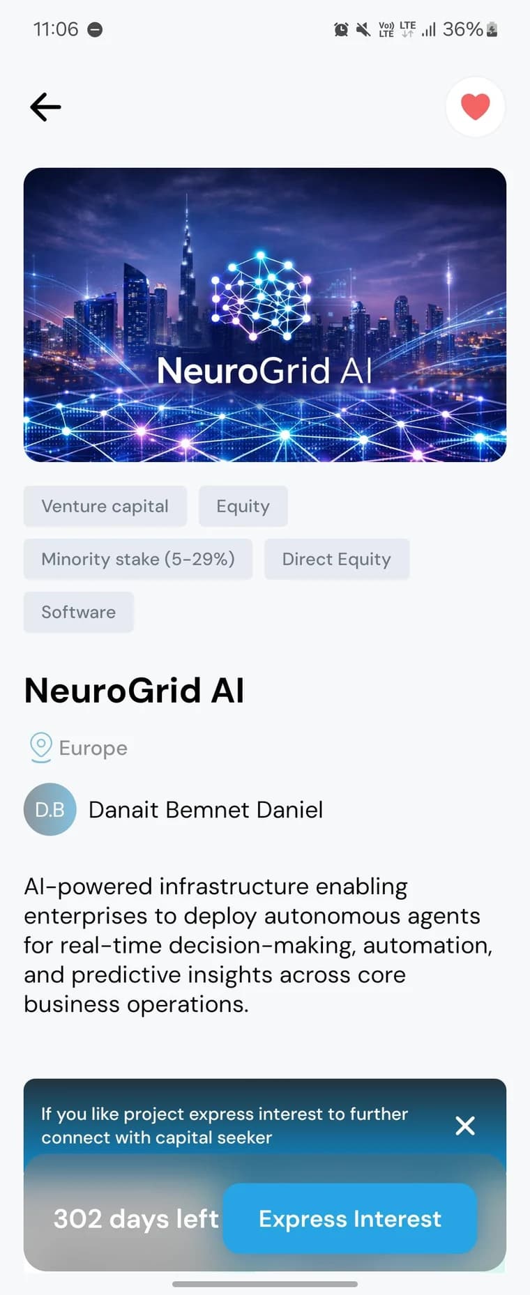 Full Opportunity Detail in the FinBursa Access app